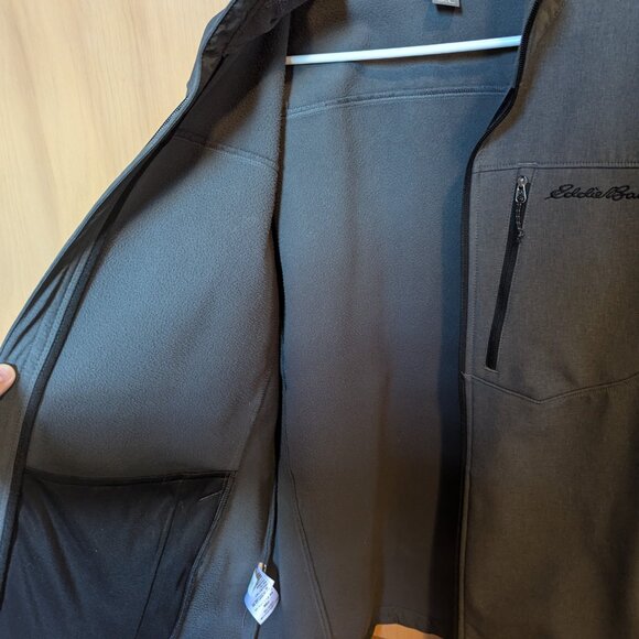 Eddie Bauer Soft Shell Jacket Men L Full Zip High Neck - Picture 6 of 6